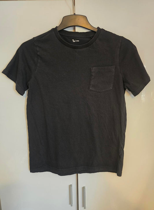 Tu kids boys black short sleeved t-shirt 14years

