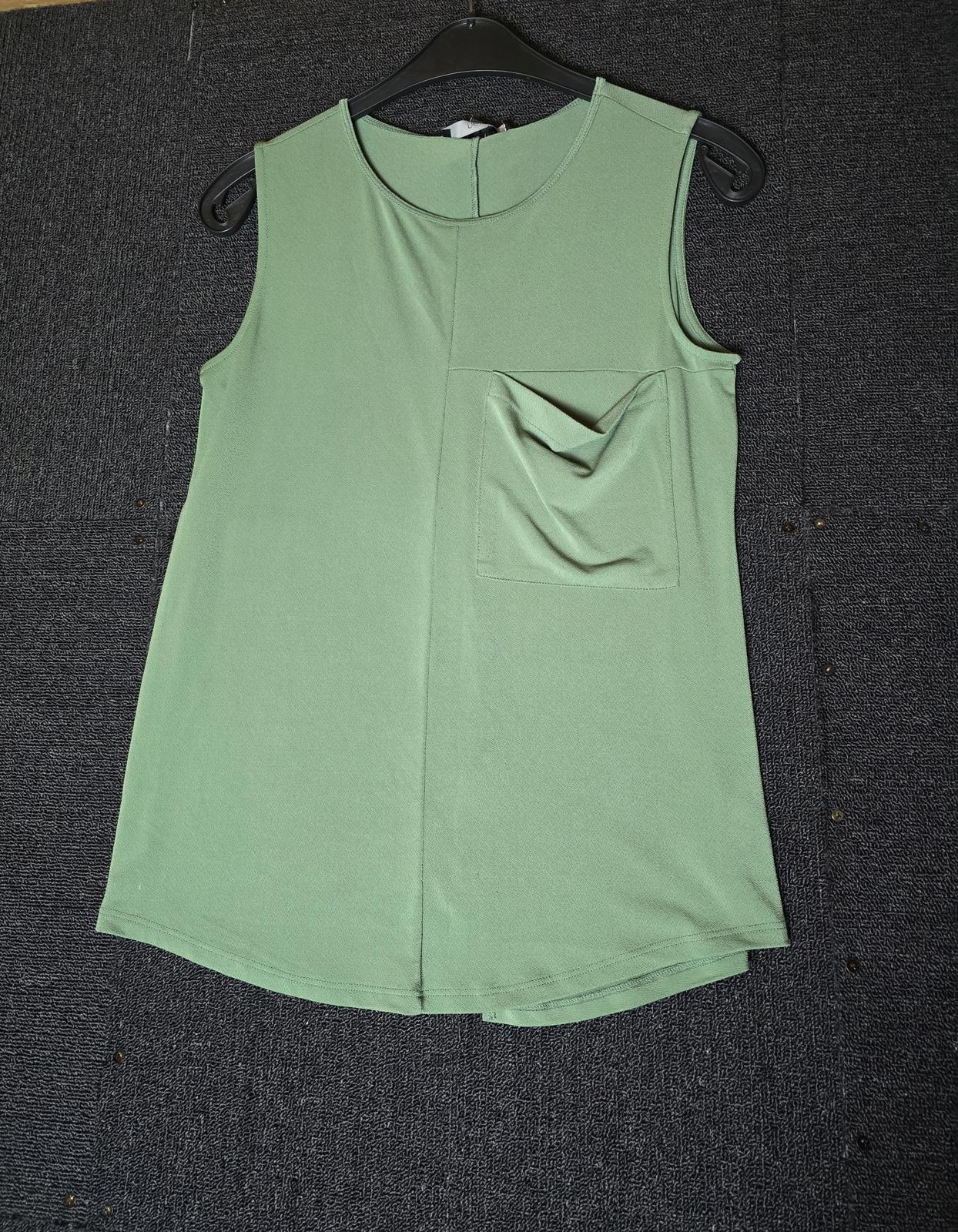 Next green oversized vest top size 8