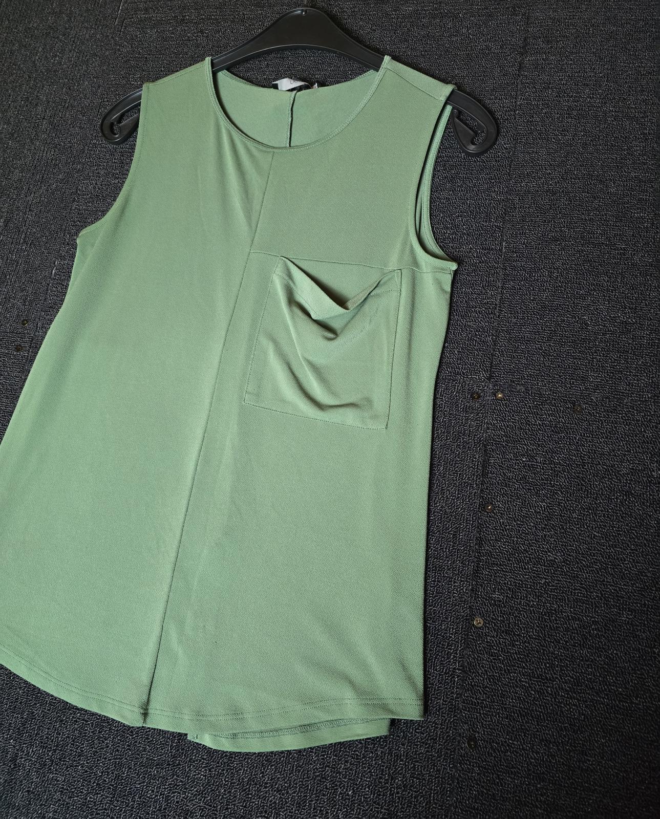 Next green oversized vest top size 8
