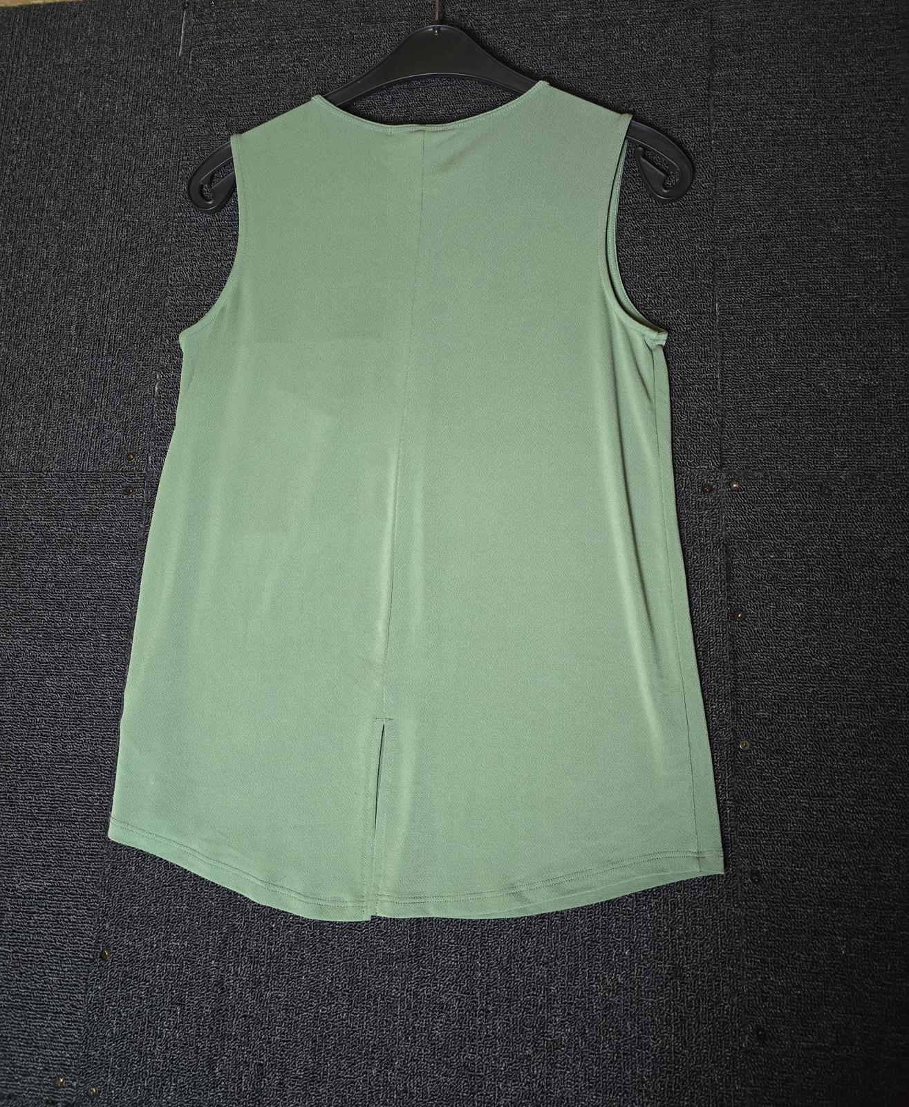 Next green oversized vest top size 8
