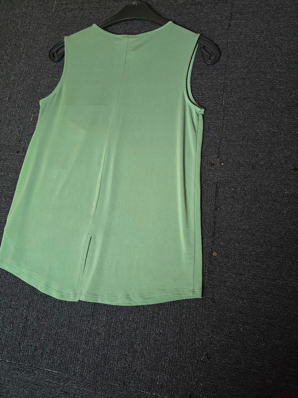 Next green oversized vest top size 8