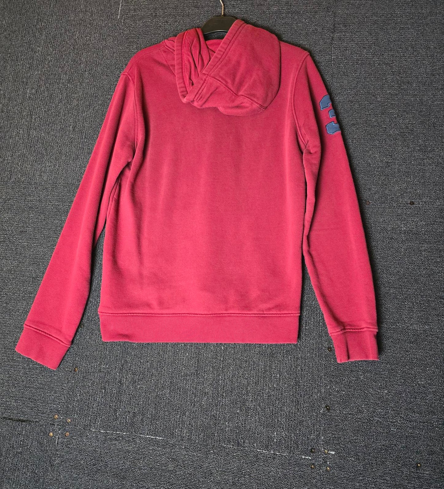 Mens U.S Polo Assn burgundy red hoodie pocket size small