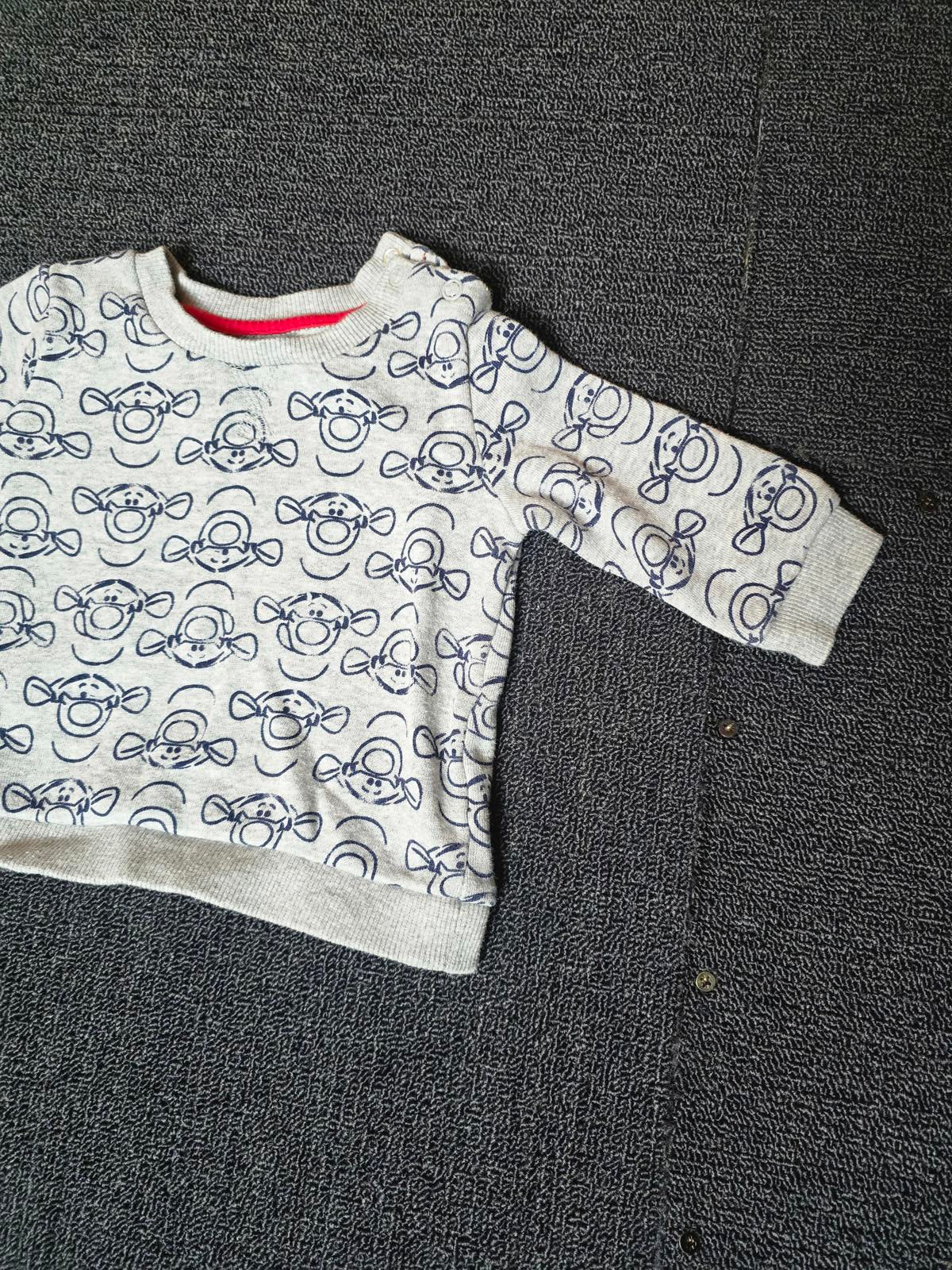 George boys grey tigger jumper 3-6months