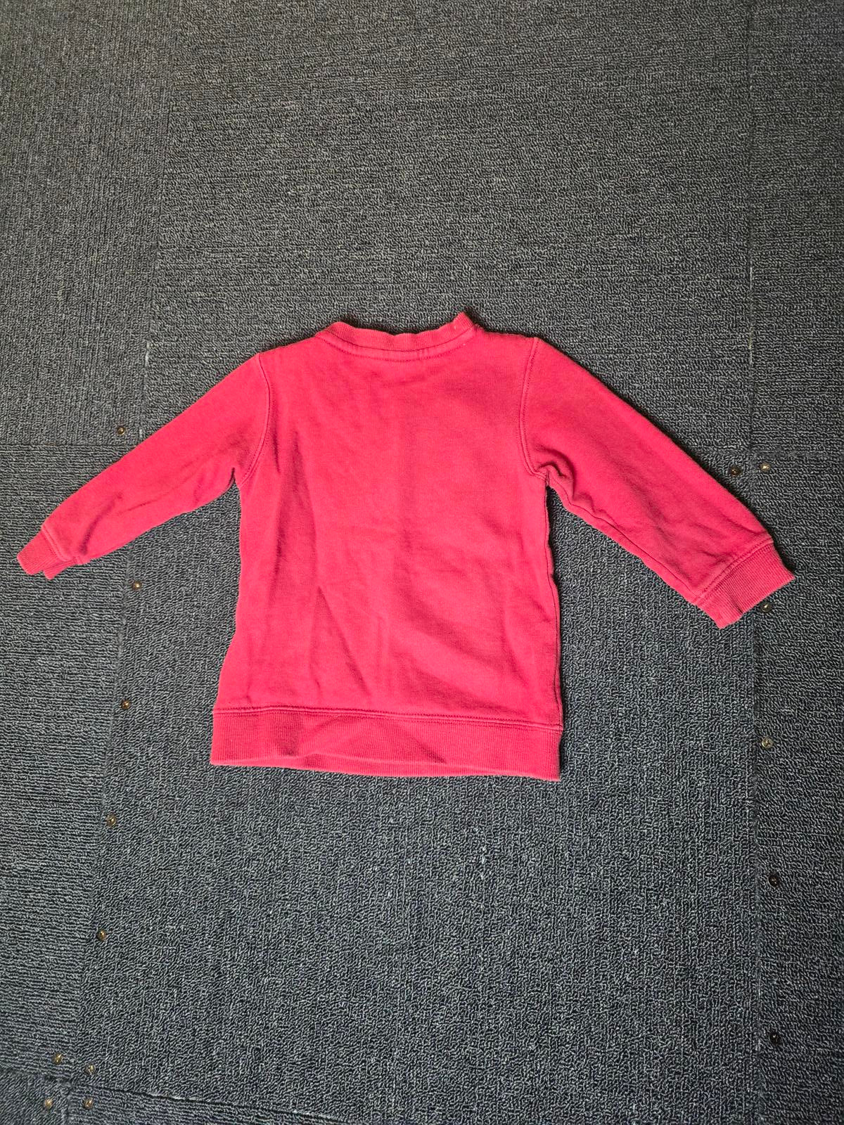 H&M girls red Minnie Mouse jumper 9-12months