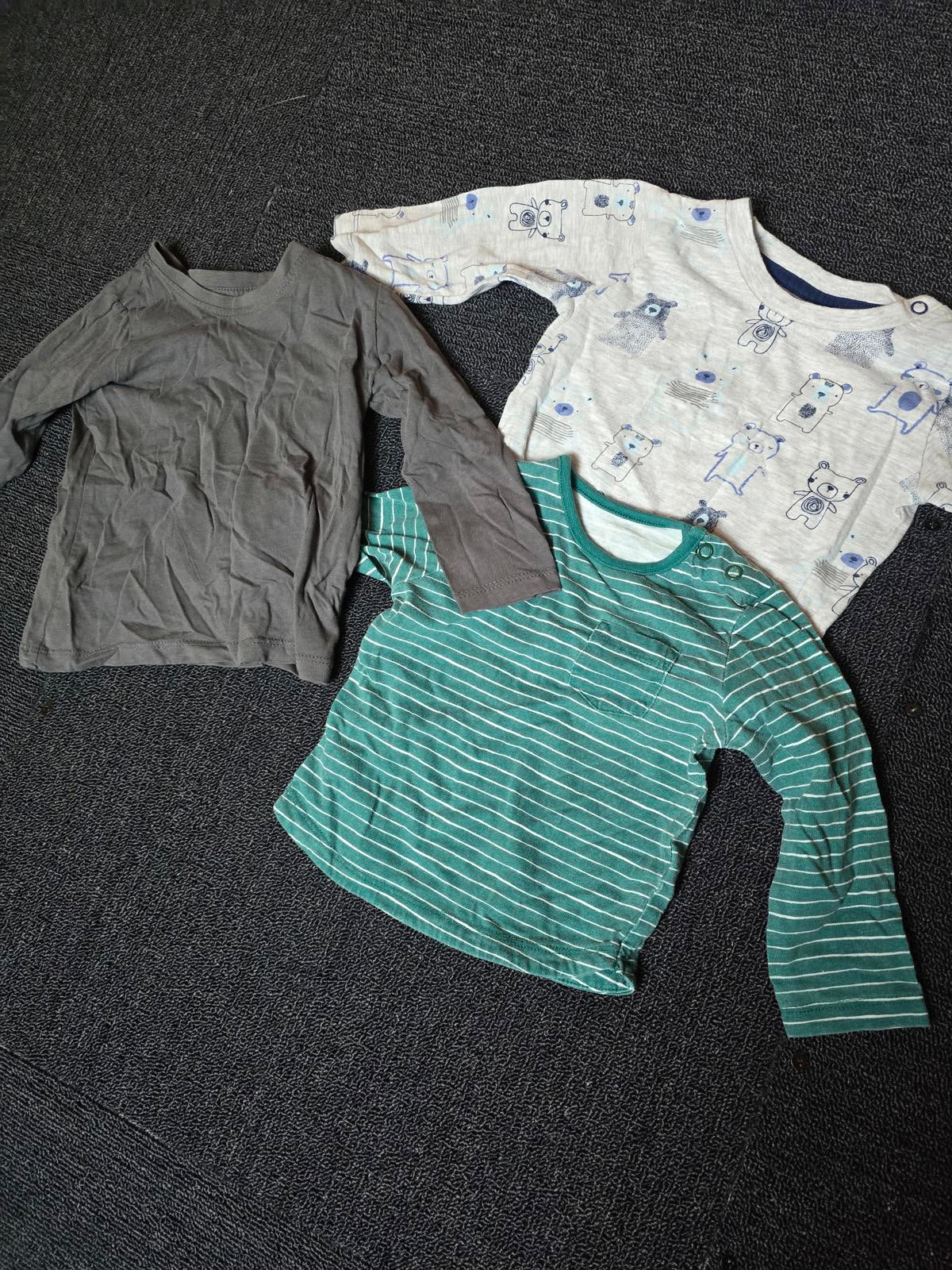 Bundle of boys 6-9months long sleeved t-shirts