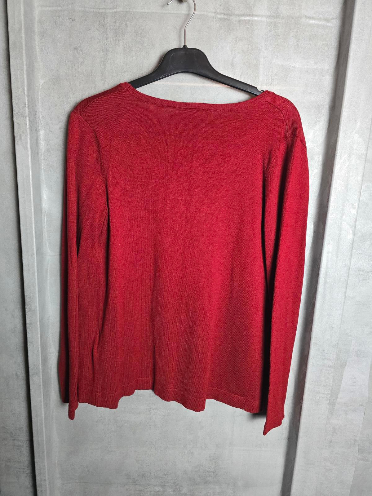 Kaffe red open long sleeved cardigan size 10/12