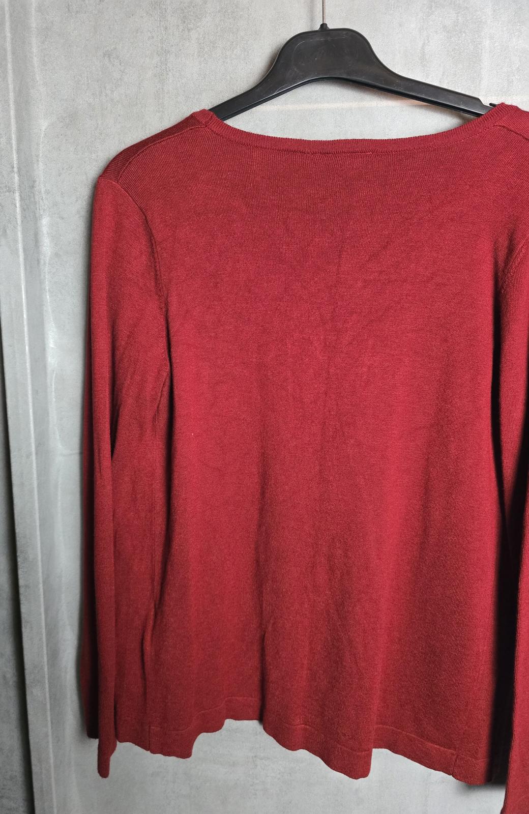Kaffe red open long sleeved cardigan size 10/12