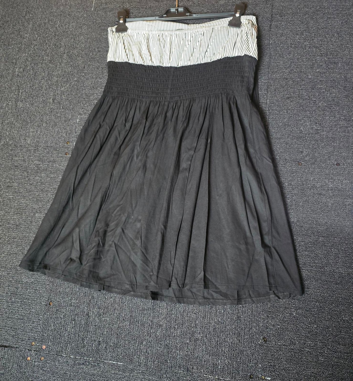 Y2k New Look black & white halterneck shirt design mini dress size 16