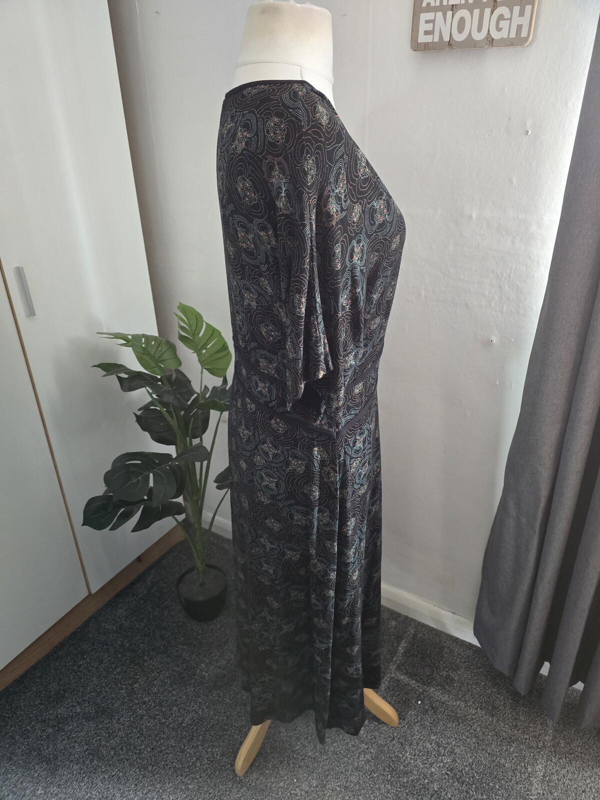 Rare Y2K 2005 Next Vintage Maternity Midi Dress - Size 18 Boho Vibe