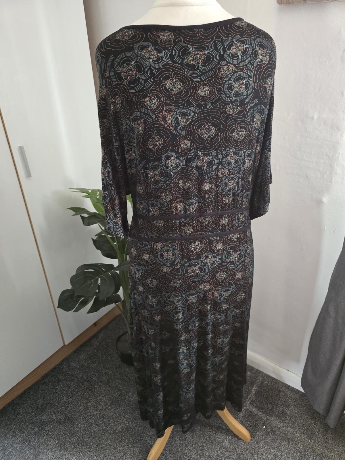 Rare Y2K 2005 Next Vintage Maternity Midi Dress - Size 18 Boho Vibe