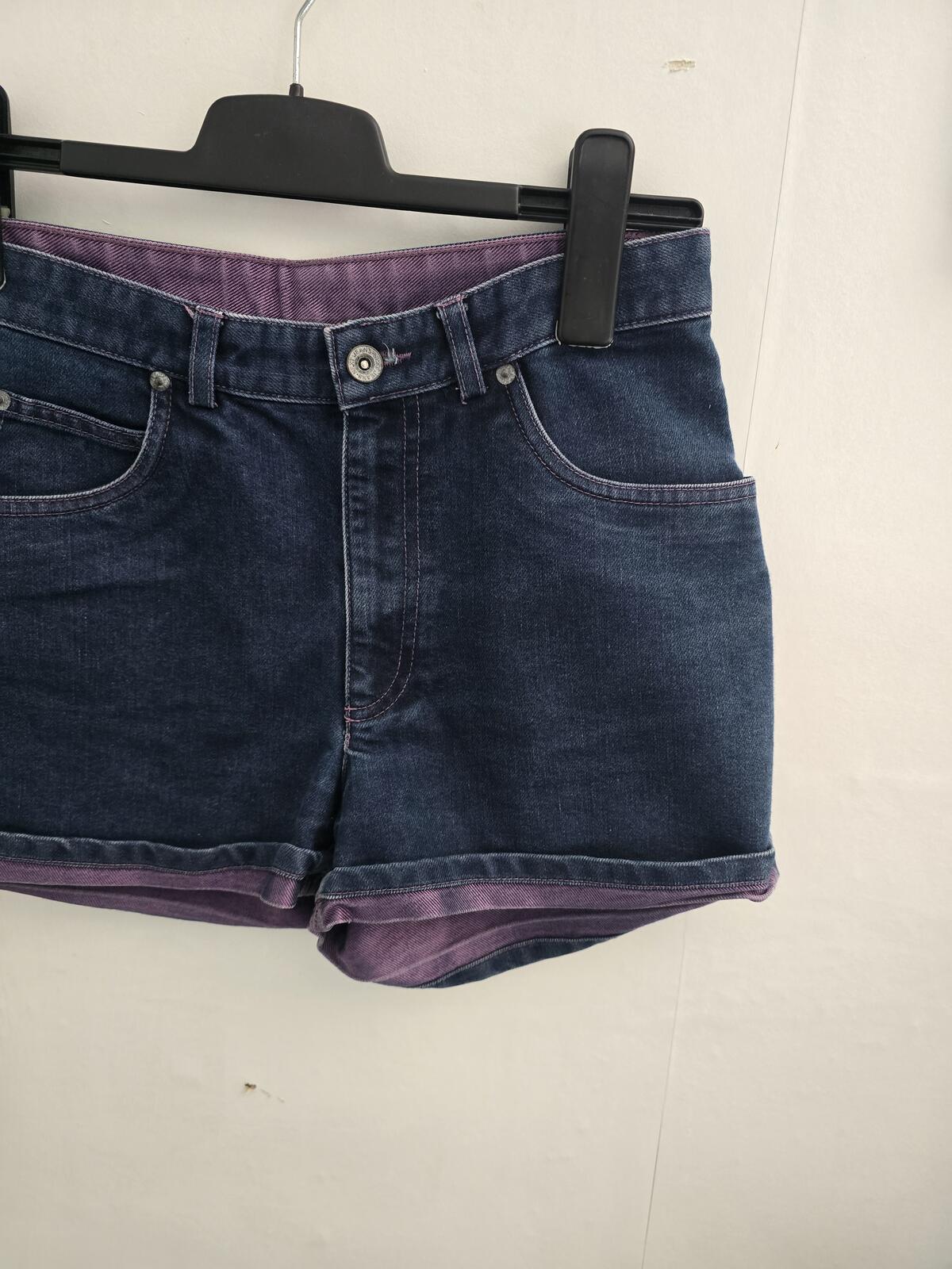 Y2K Next High Waisted Denim-Look Shorts Size 10