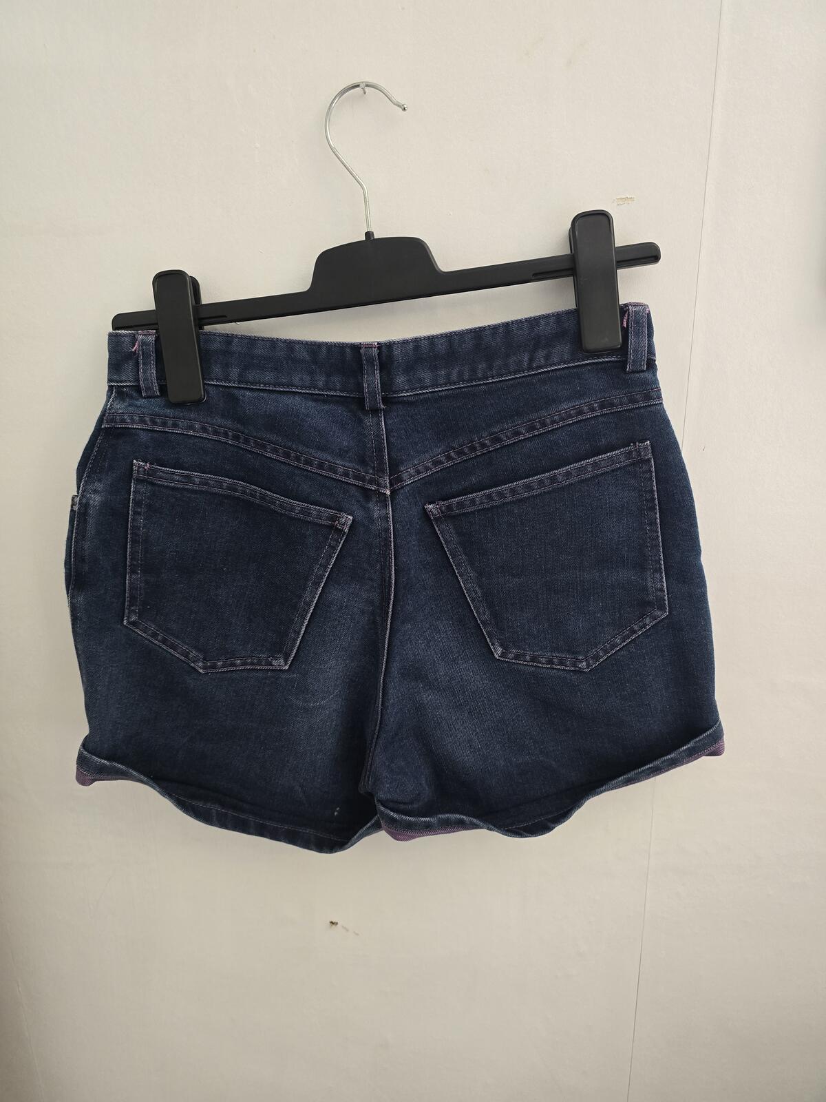 Y2K Next High Waisted Denim-Look Shorts Size 10
