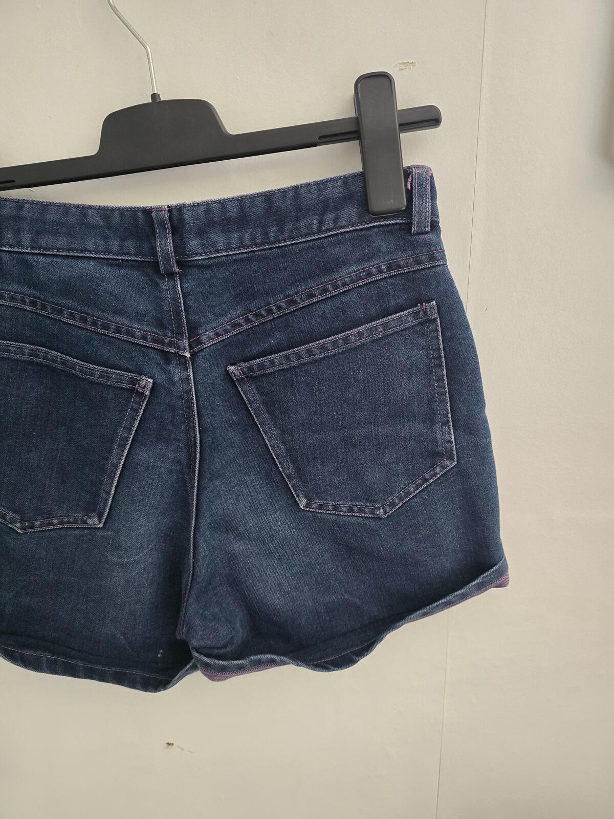 Y2K Next High Waisted Denim-Look Shorts Size 10