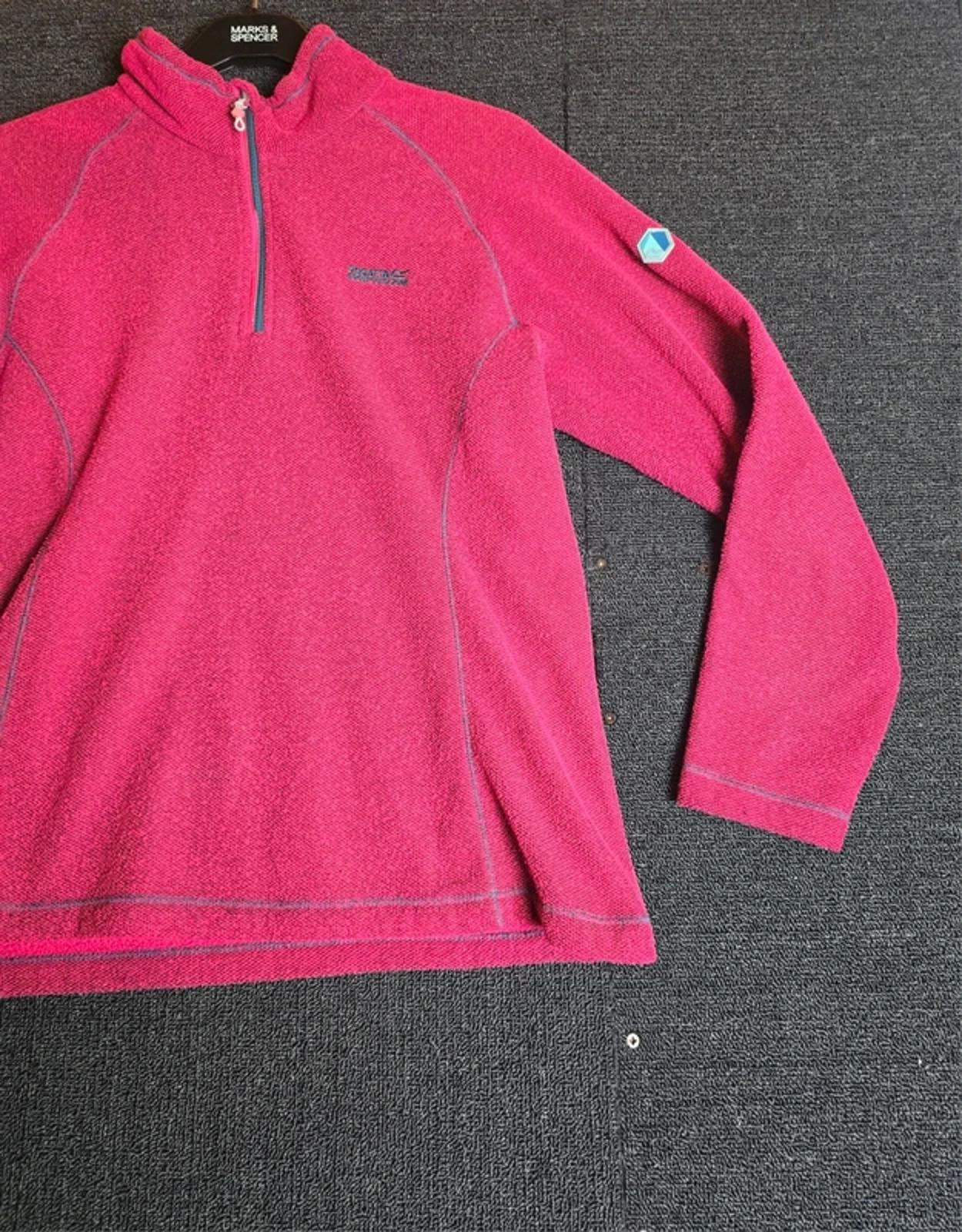Regatta Jumper Pink Size 12 1/4 Zip Causal