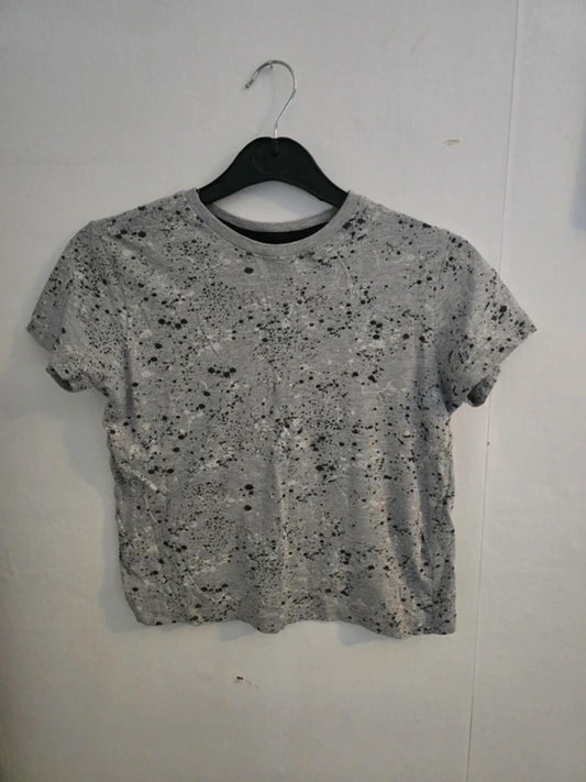 Primark Grey Short Sleeved T-shirt Boys 7Years