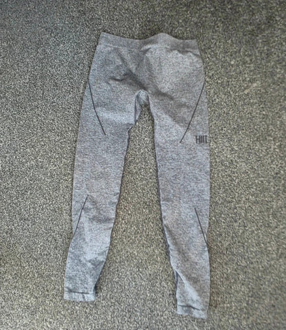 HIIT Grey High Waisted Bodyfit Gym Leggings Small Size 6-8 NWT