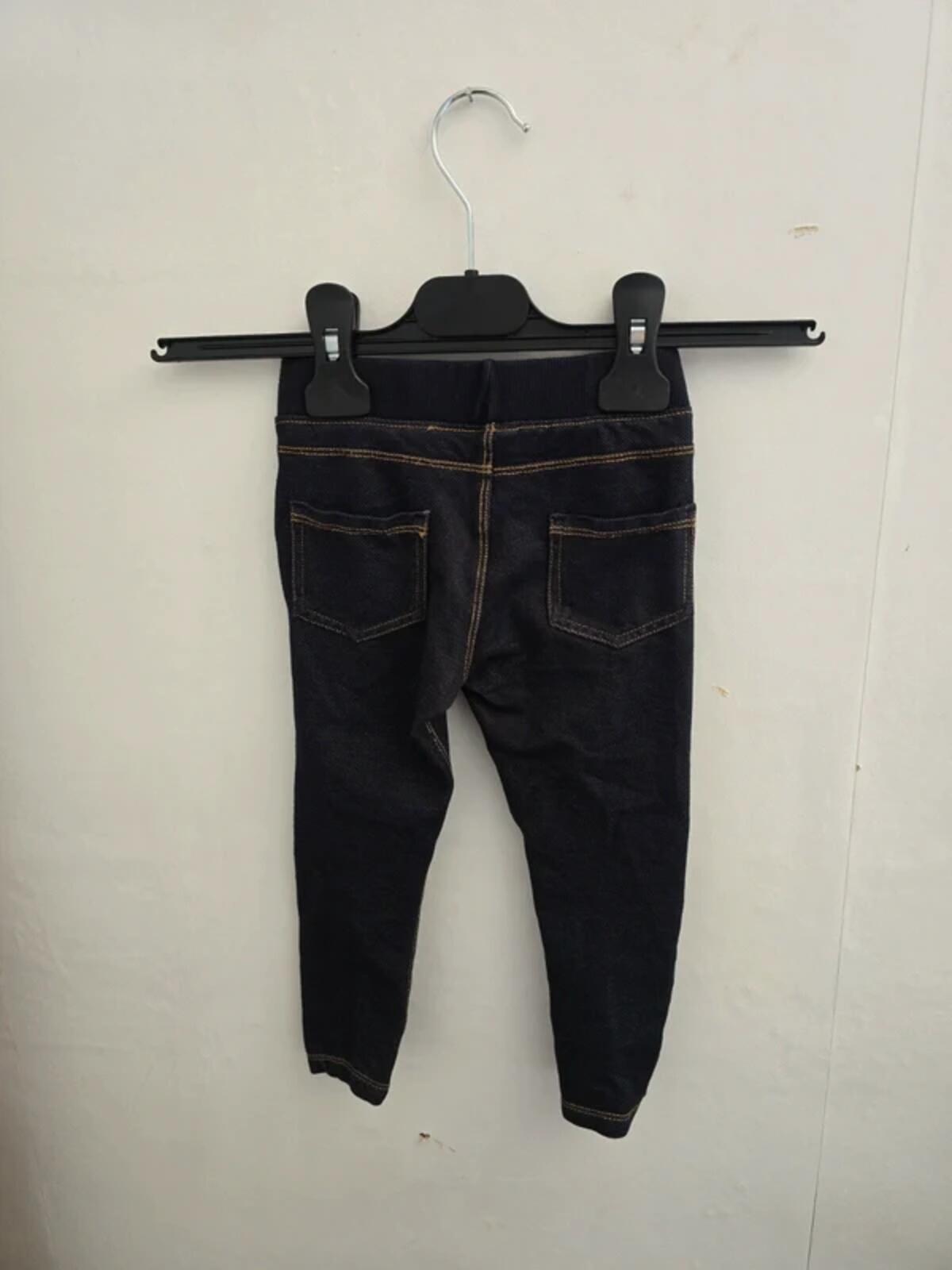 Nutmeg Girls Blue Denim Look Jeggings Age 18-24 Months