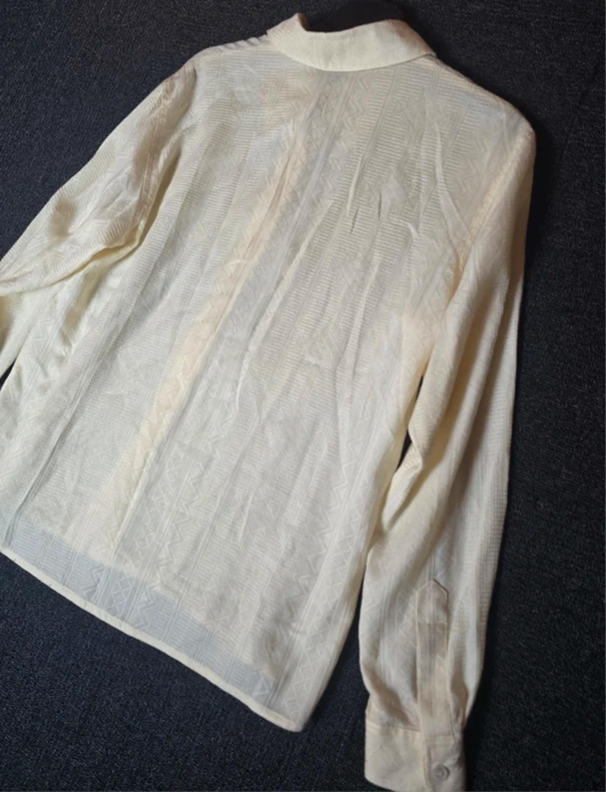 Planet cream patterned oversized shirt size 8