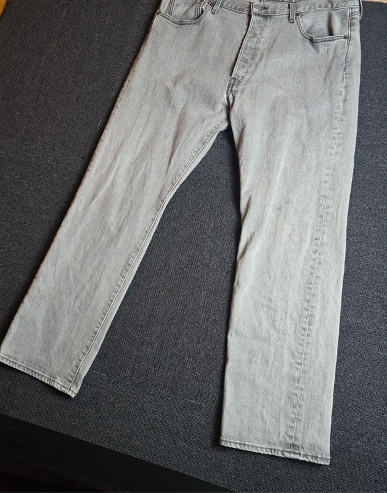 Vintage Levi’s 501 Grey Straight Leg Jeans Mens W36 L30