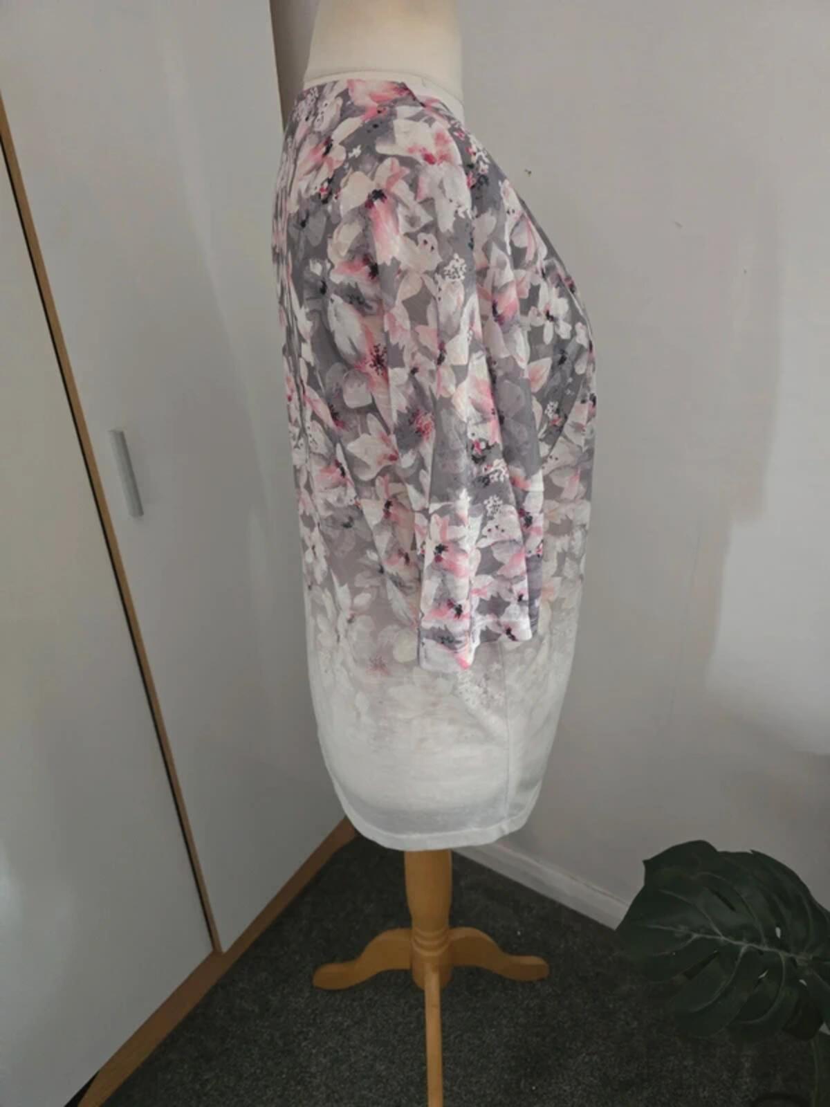 RJR John Rocha Sheer Floral Open Cardigan Size 14