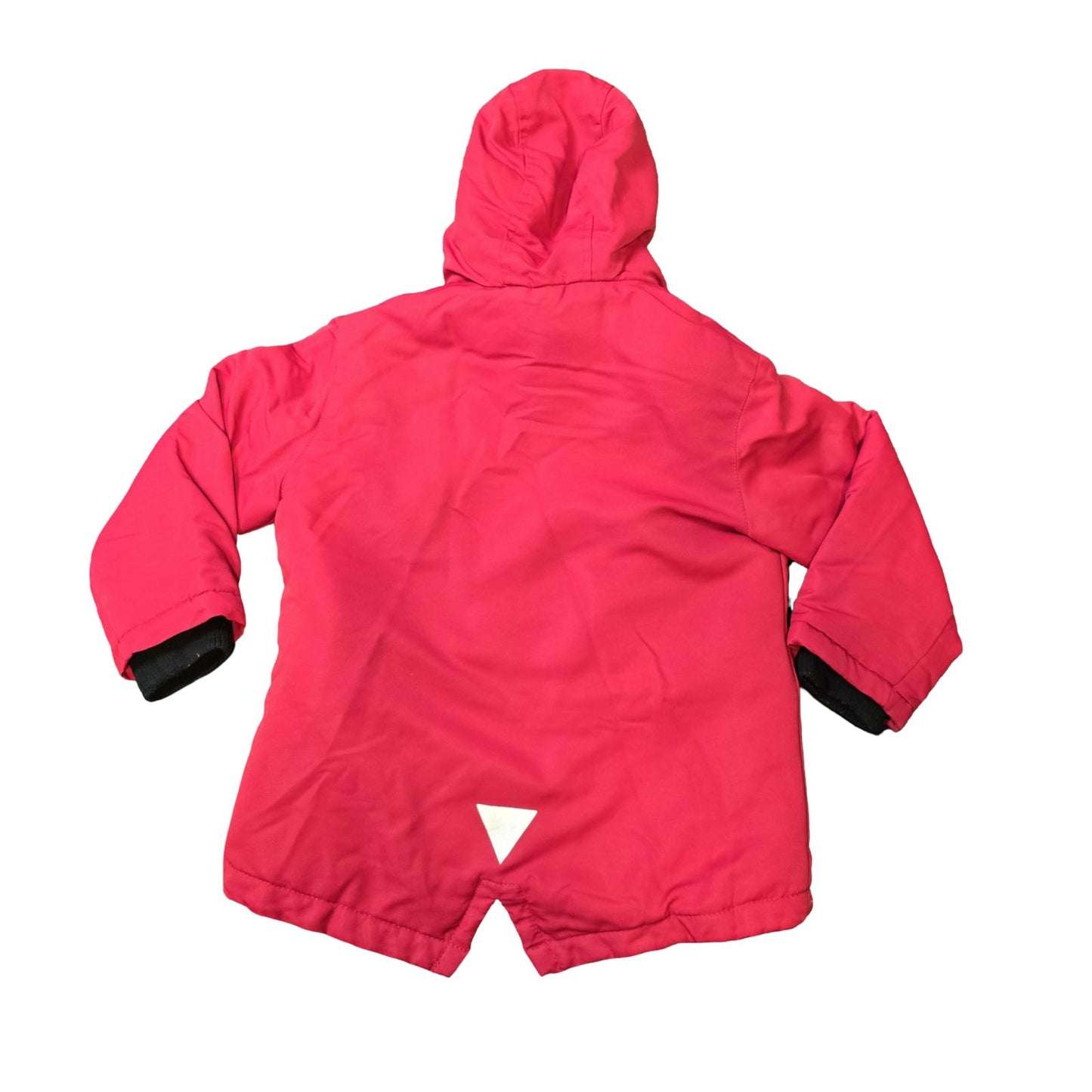 Primark Red Boys Winter Coat Hooded Faux Fur Fleece Lined 3–4 Years