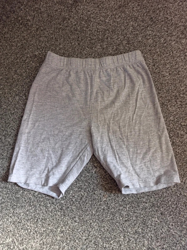 Candy Couture Girls Grey Marl Cotton Stretch Cycling Shorts Age 10 Years
