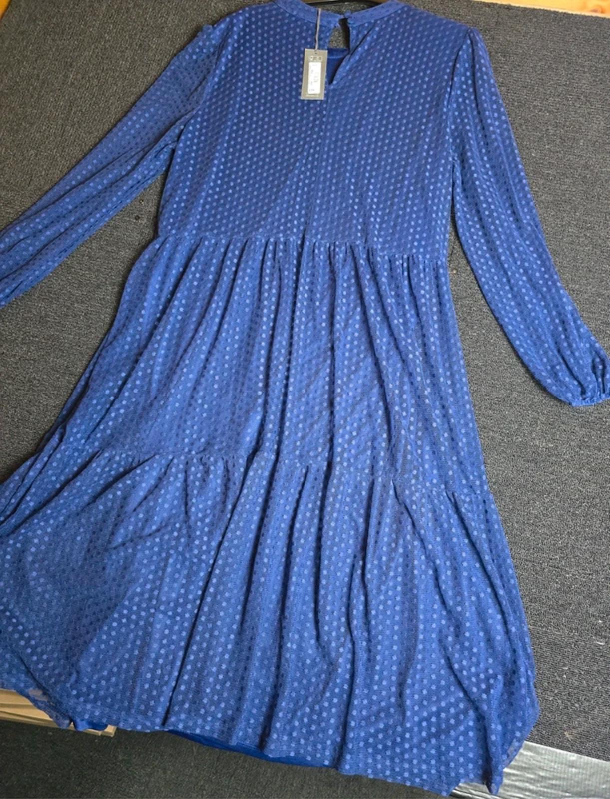 Principles Dress Blue Size 22 Midi Sheer Formal Weekend New