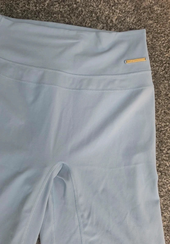 Gymshark Light Blue High Waisted Cycling Shorts S Size 6-8