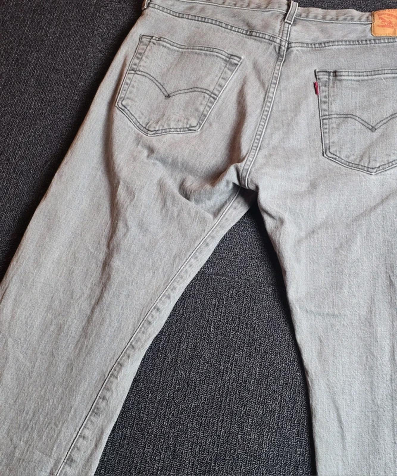 Vintage Levi’s 501 Grey Straight Leg Jeans Mens W36 L30