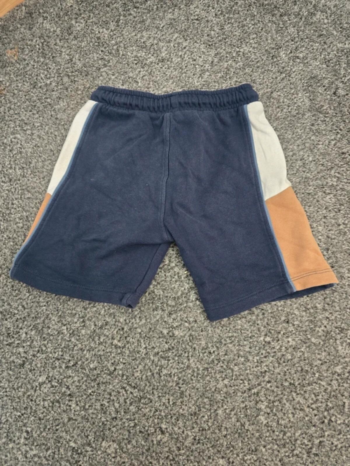Matalan Boys Navy Shorts with Side Stripes Age 4-5 Years