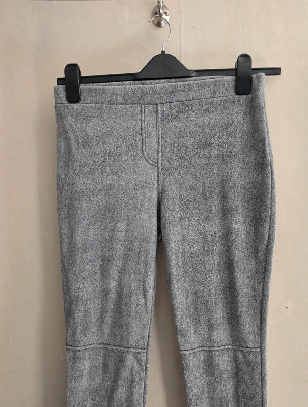 Grey High-Waisted Skinny Leg Jeggings Large (Suits Size 8-10)