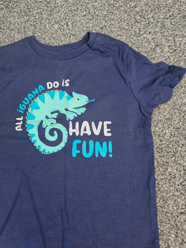 Everyday Boys Navy Blue  Chameleon T-Shirt Age 2-3 Years