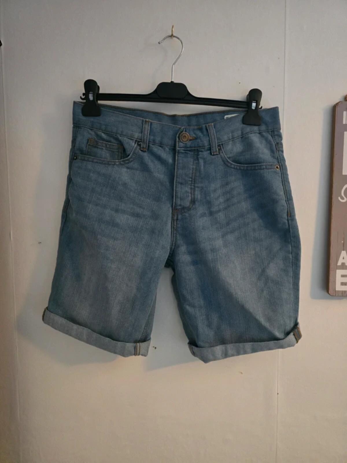 Primark Mens Mid Blue Denim Shorts Size W30 Regular