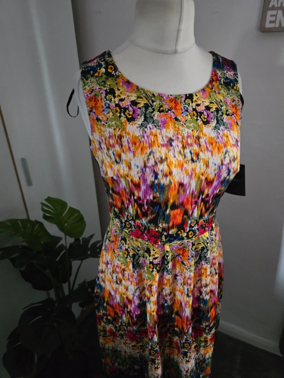 Cynthia Rowley Multicoloured Flared Dress NWT  Size 8