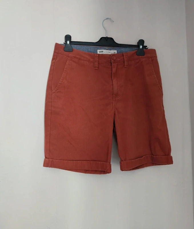 Men's Vans Burnt Orange Cotton Chino Shorts W32