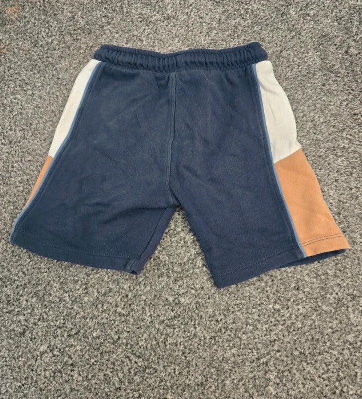 Matalan Boys Navy Shorts with Side Stripes Age 4-5 Years