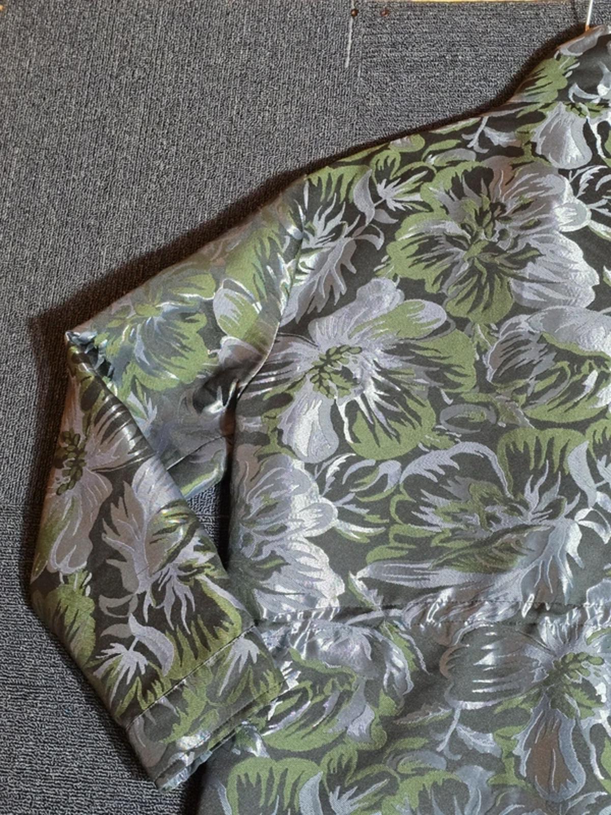 Next Jacket Metallic Black, Silver & Green Size 12 Utility Smart Causal