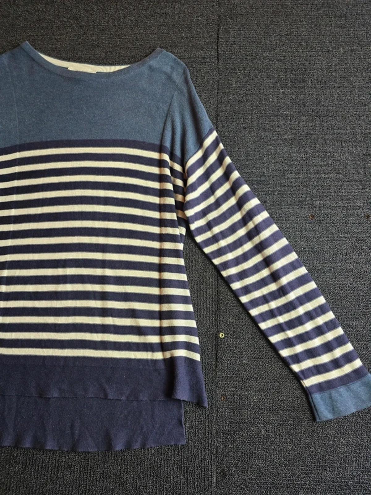 White Stuff Striped Jumper Navy & White Size 8 Casual Layering