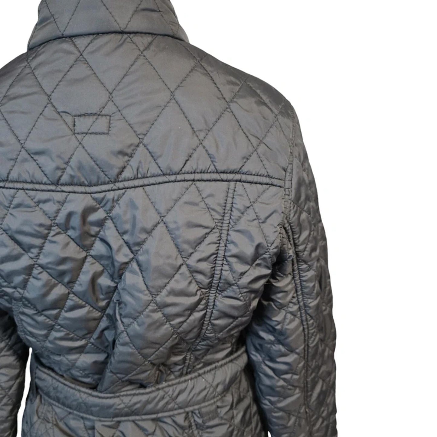 FieldFox Quilted Coat Black  M Size 10/12 Belted Winter Jacket