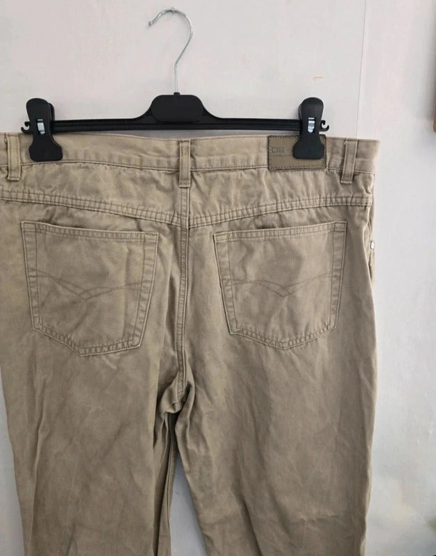 Men’s D2 Jeans Cream Straight-Leg Denim W36 Short