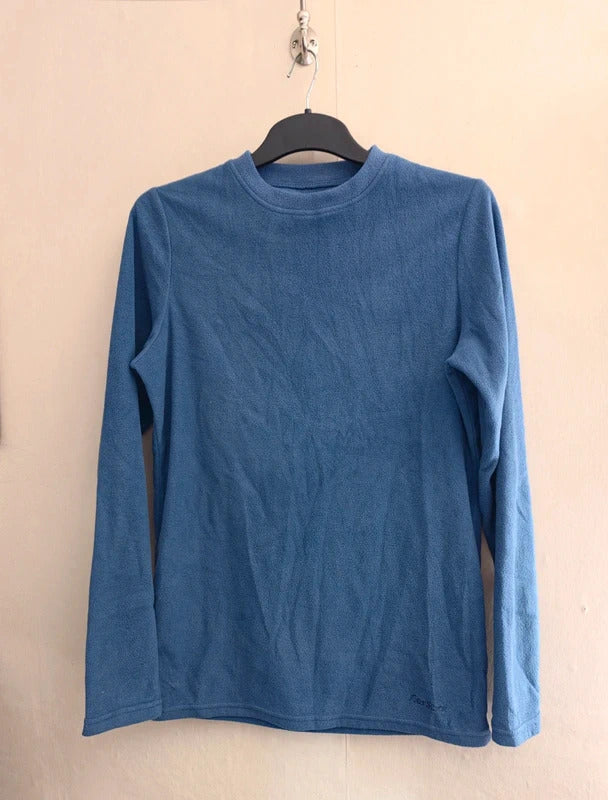 Peter Storm Men's Blue Long-Sleeved Fleece Jumper Size XS