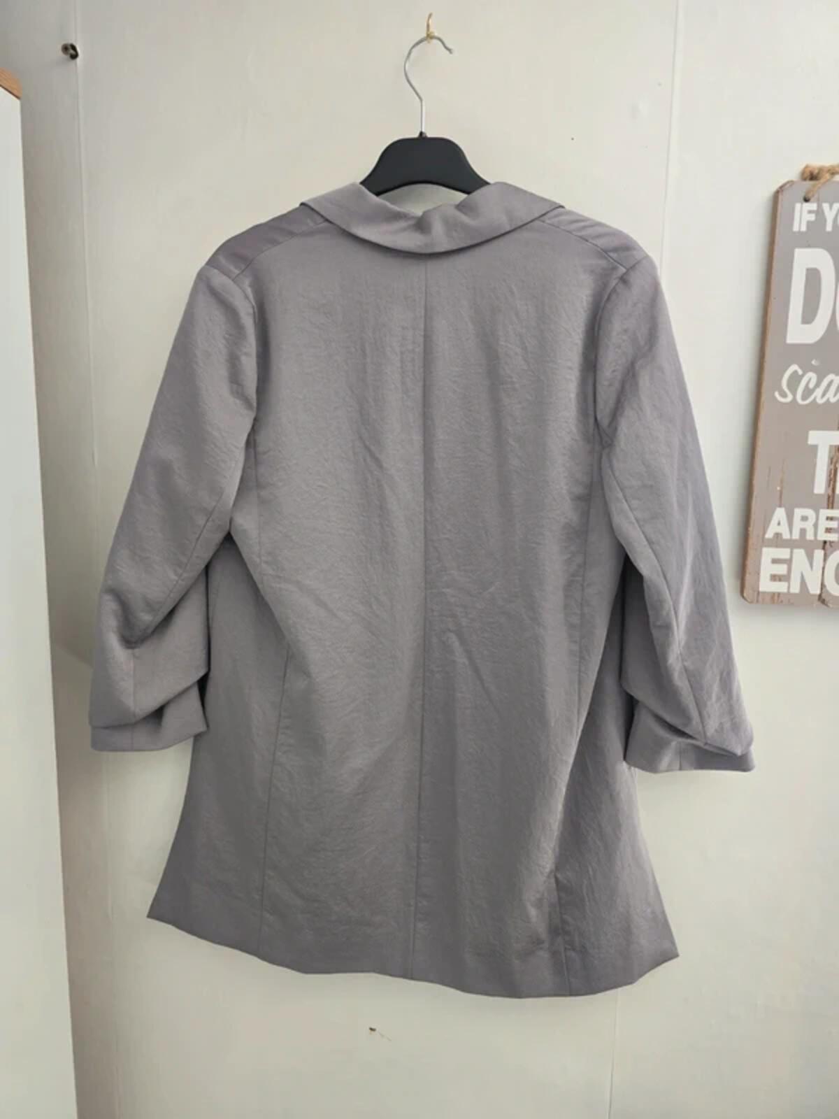 Next Tailoring Metallic Grey Blazer - Size 8