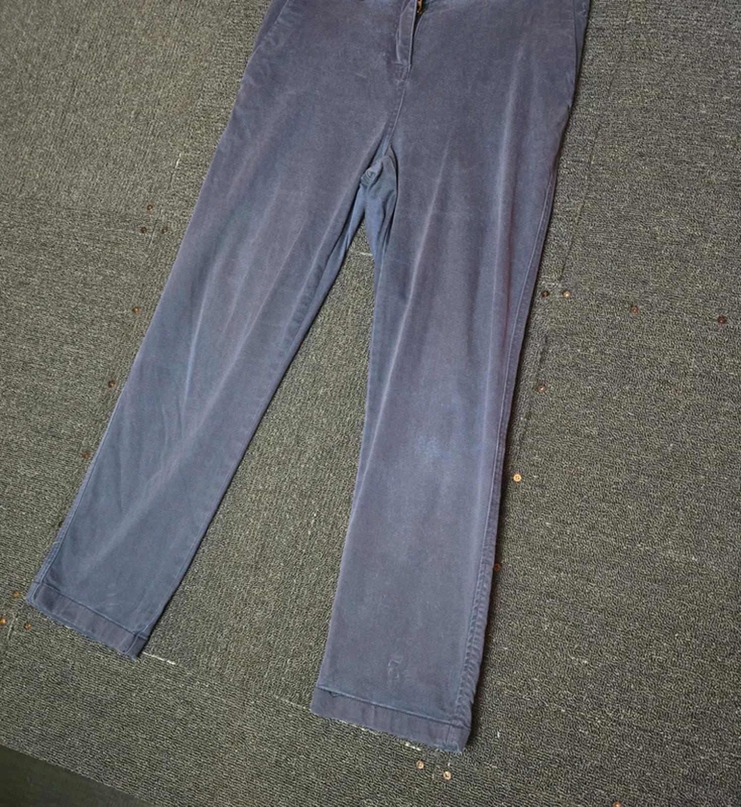 Joules navy ankle cropped chino trousers pockets size 10