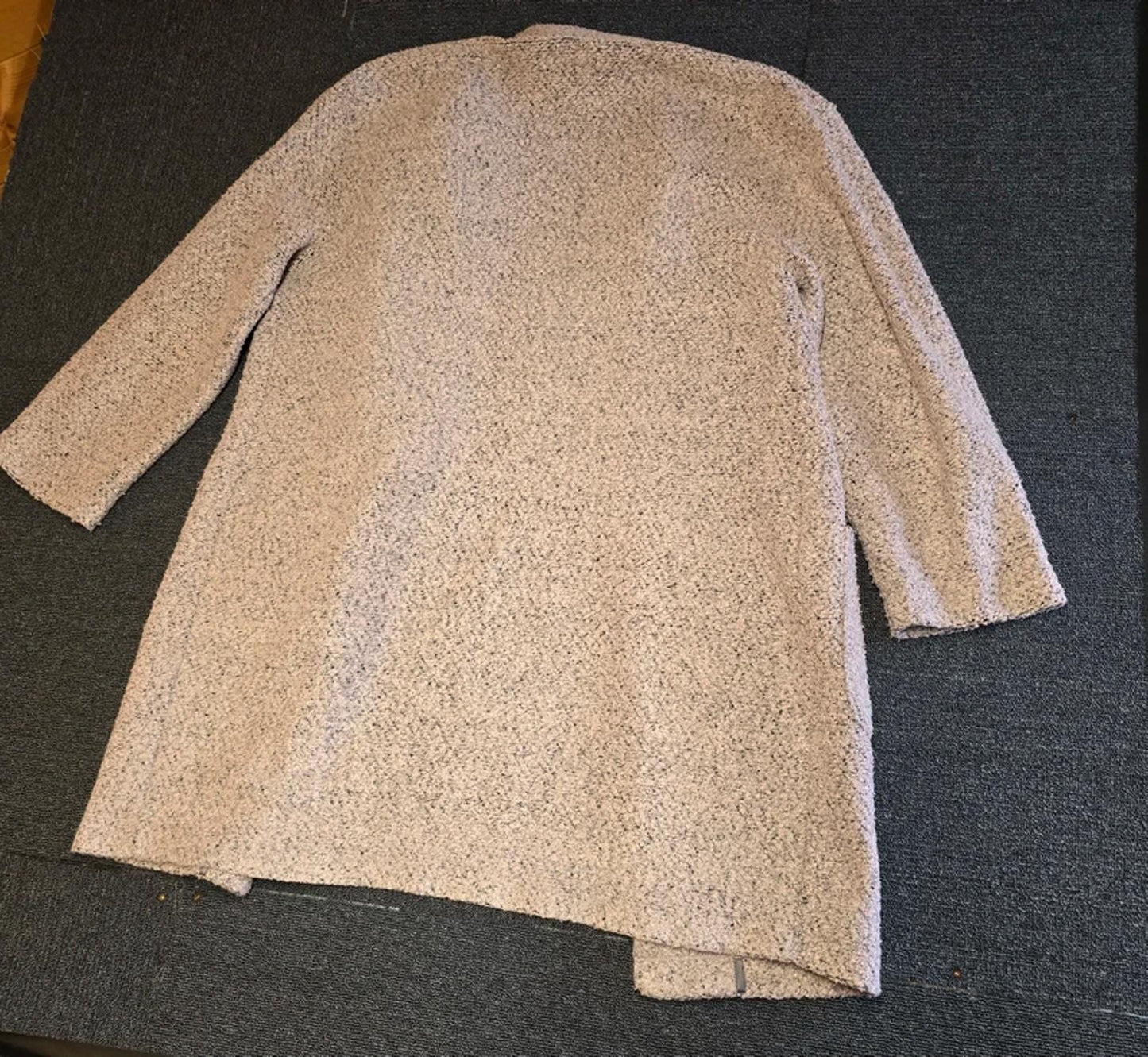 George Light Pink Knitted Overcoat Size 14 – Open Front Smart Causal