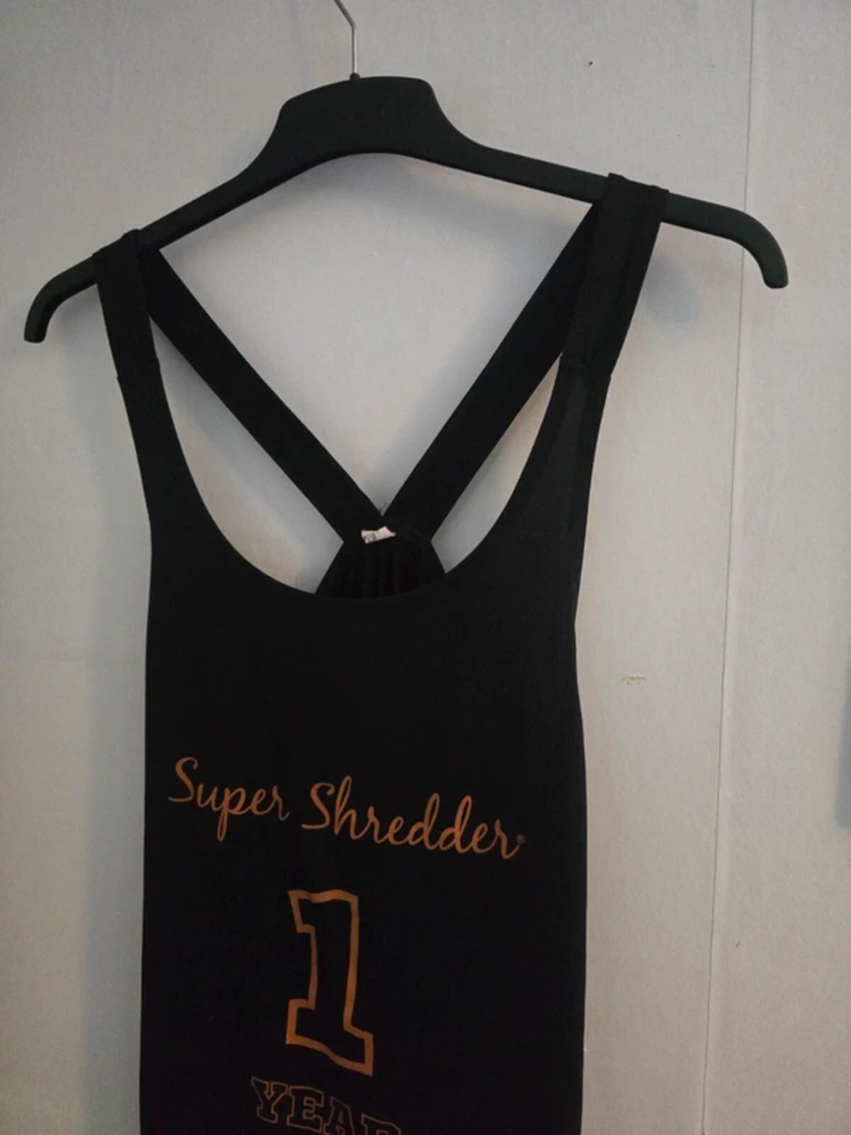 Skinnyfit Black High-Stretch Sleeveless Gym Top S Size 8-10