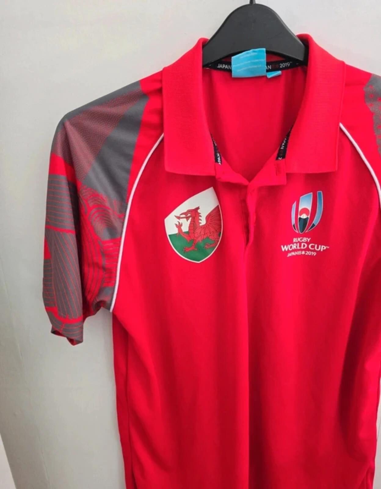 Official Wales Rugby World Cup Japan 2019 Polo Shirt Size XL