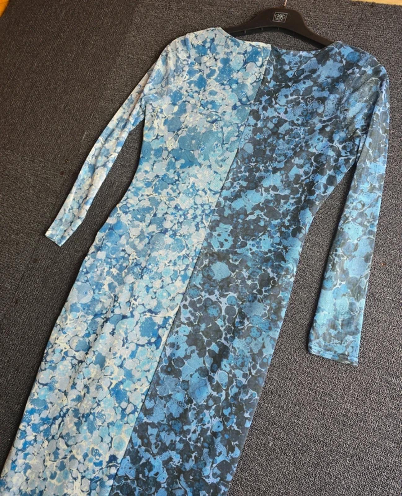 Warehouse Petite Dress Blue Size 14 Bodycon Midi Weekend