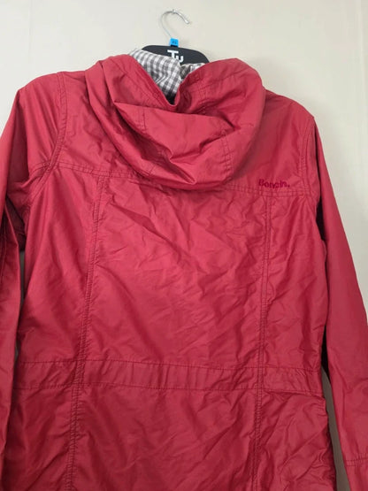 Bench Red Hooded Waterproof Parka Jacket Ladies UK 10 EU 38