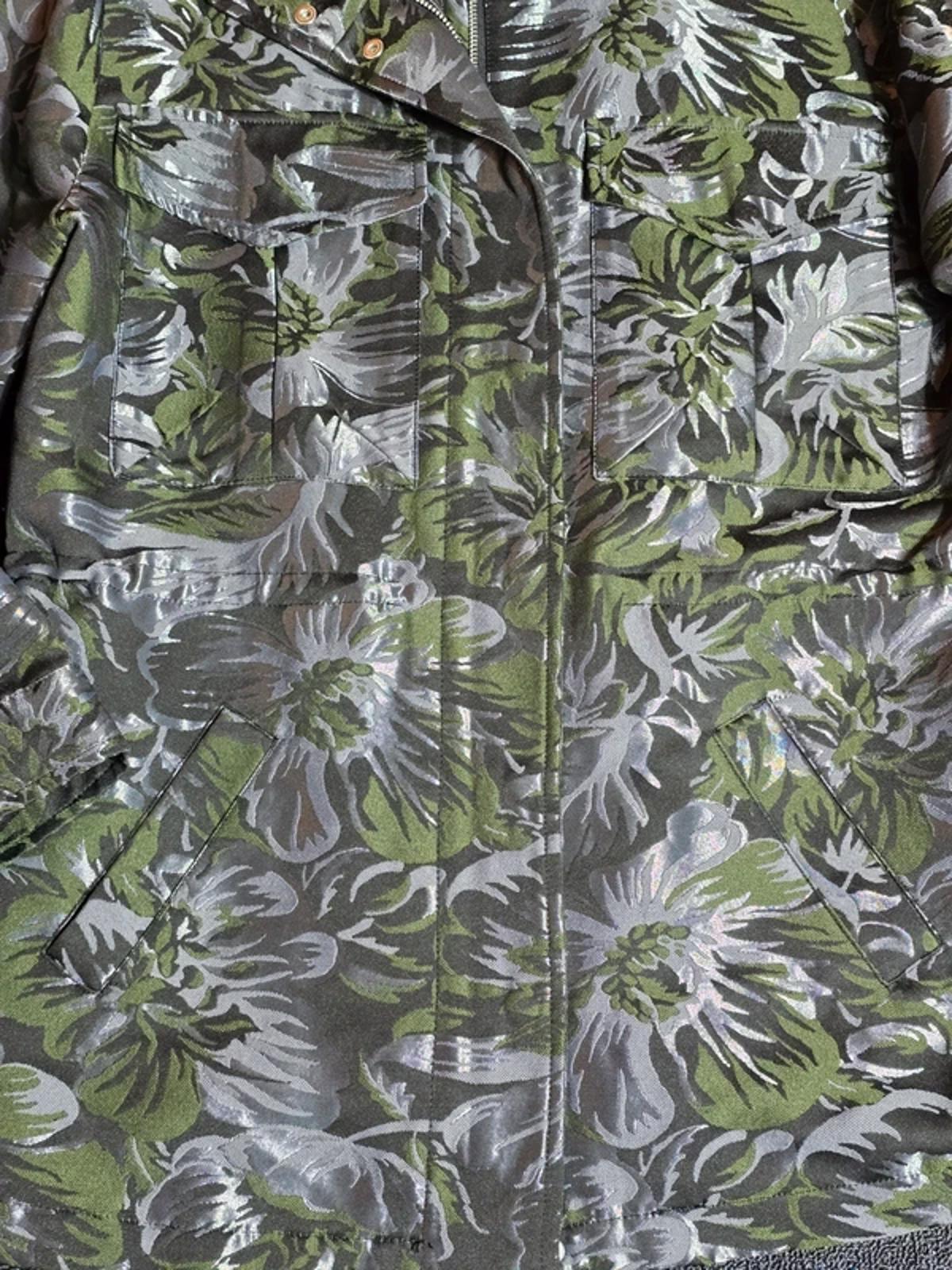 Next Jacket Metallic Black, Silver & Green Size 12 Utility Smart Causal