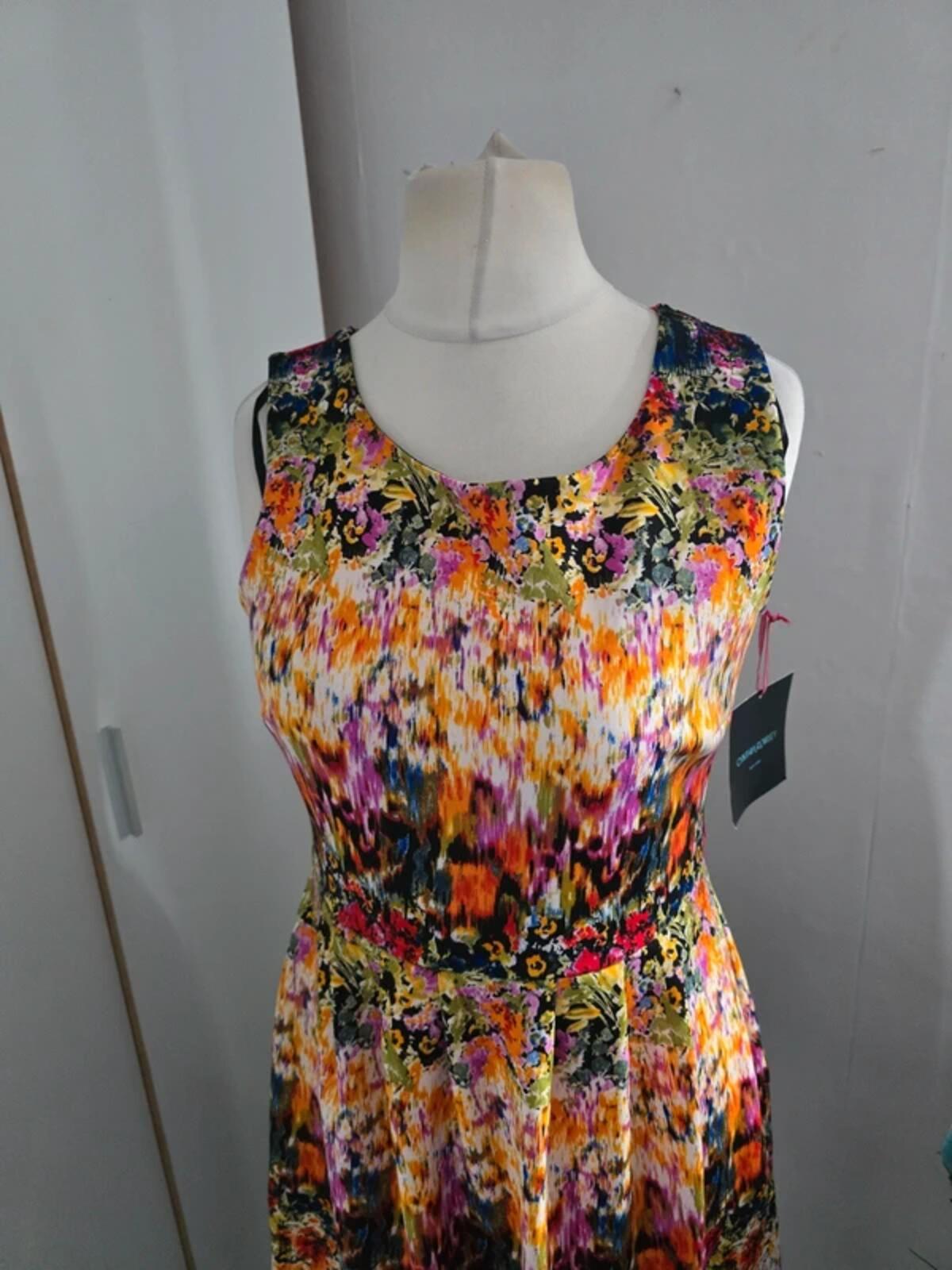 Cynthia Rowley Multicoloured Flared Dress NWT  Size 8